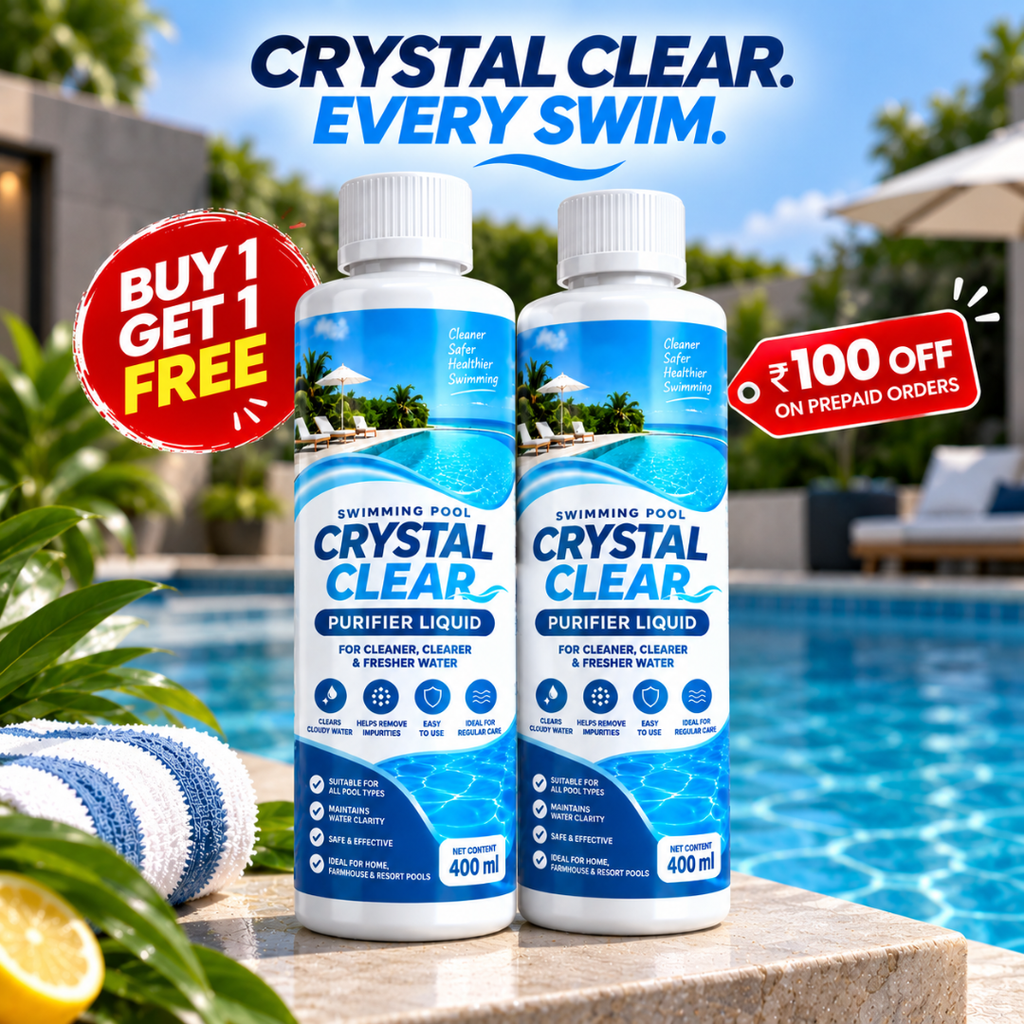 Swimming Pool Water Clarifier Liquid - Instant Water Cleaning | BUY 1 GET 1 FREE!