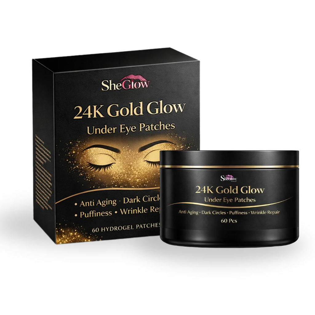 SheGlow 24K Gold Glow Under Eye Patches