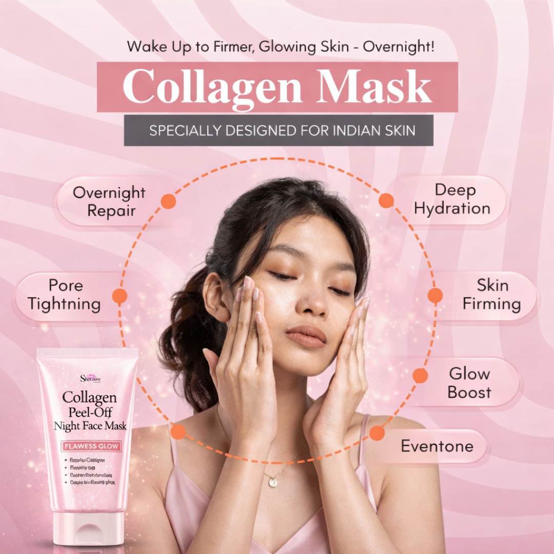 SheGlow Korean Collagen Night Wrapping Peel Off Mask