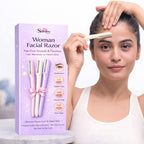 SheGlow Woman Facial Razor – Pain-Free Smooth & Flawless Hair Remover for Instant Glow